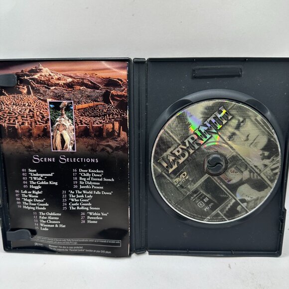 Labyrinth DVD Movie Rated PG NTSC Widescreen 1999 Columbia Pictures - Picture 3 of 4